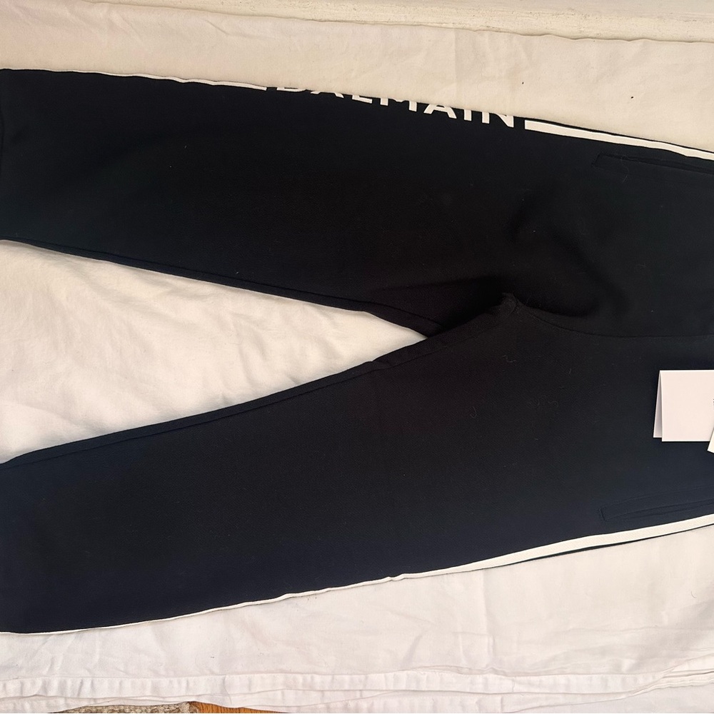 Balmain logo-stripe cotton trousers- Boys Sz.8
